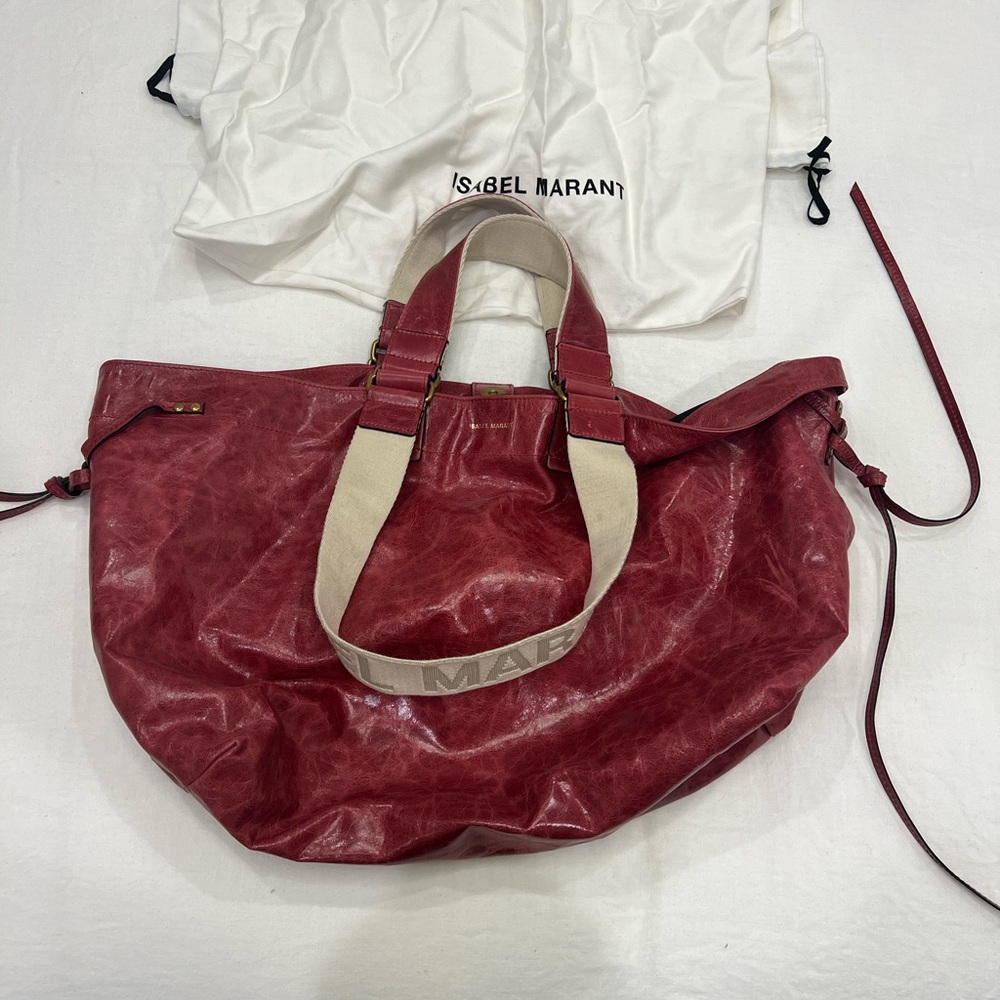 NNWT Isabel Marant Wardy Leather Tote - Red
